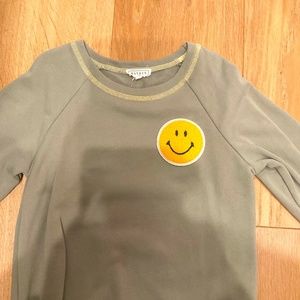 Girls Smiley Face Trendy Sweater Sweatshirt